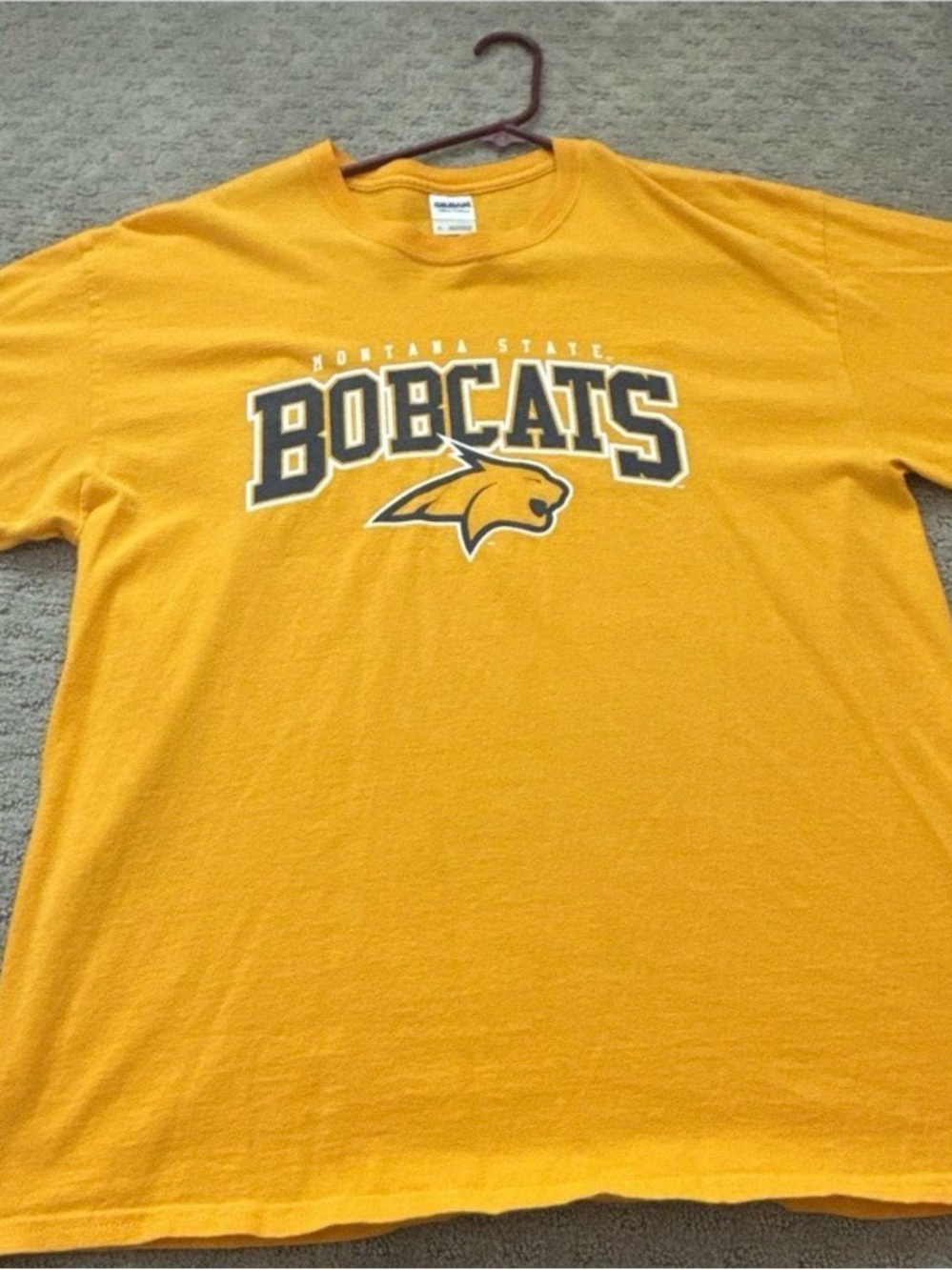 Gildan Yellow Montana State Bobcats Graphic Tee